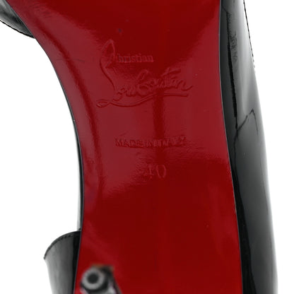 Christian Louboutin Patent Iriza 100 Pumps 40 Black 7 of 11