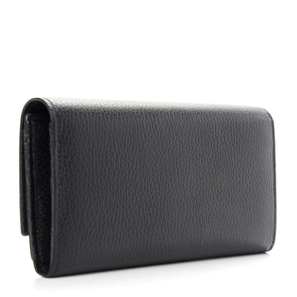 Gucci Calfskin Garden Continental Wallet Black 3 of 8