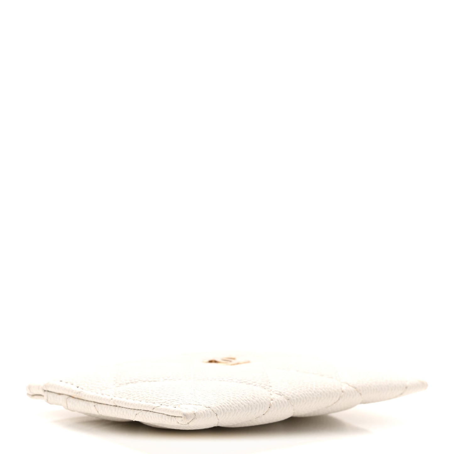 Caviar Quilted Card Holder White White