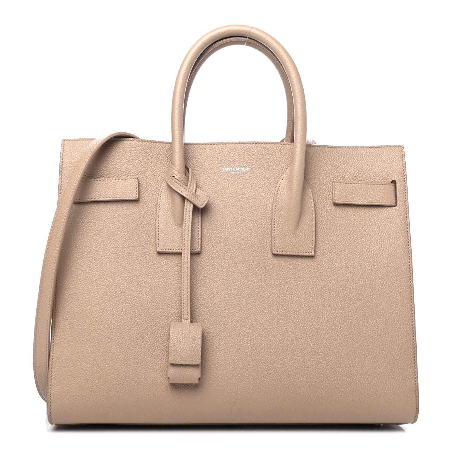 Saint Laurent Grained Calfskin Small Sac De Jour Nude Powder 1 of 4