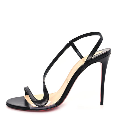 Christian Louboutin Nappa Rosalie 100 Sandals 38.5 Black 1 of 8