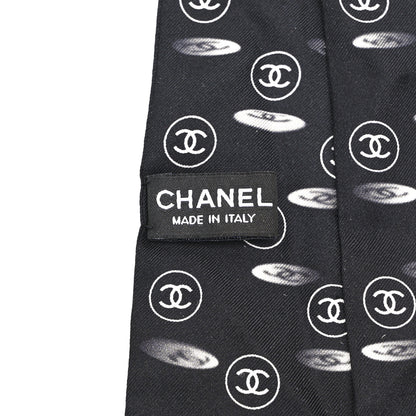 Chanel Silk CC Slim Bandeau Scarf Black 3 of 3