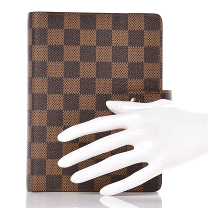 Louis Vuitton Damier Ebene Medium Ring Agenda Cover 2 of 10