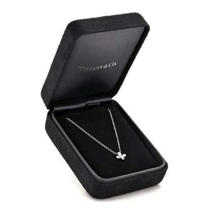 Tiffany Platinum Diamond Fleur de Lis Pendant Necklace 6 of 6