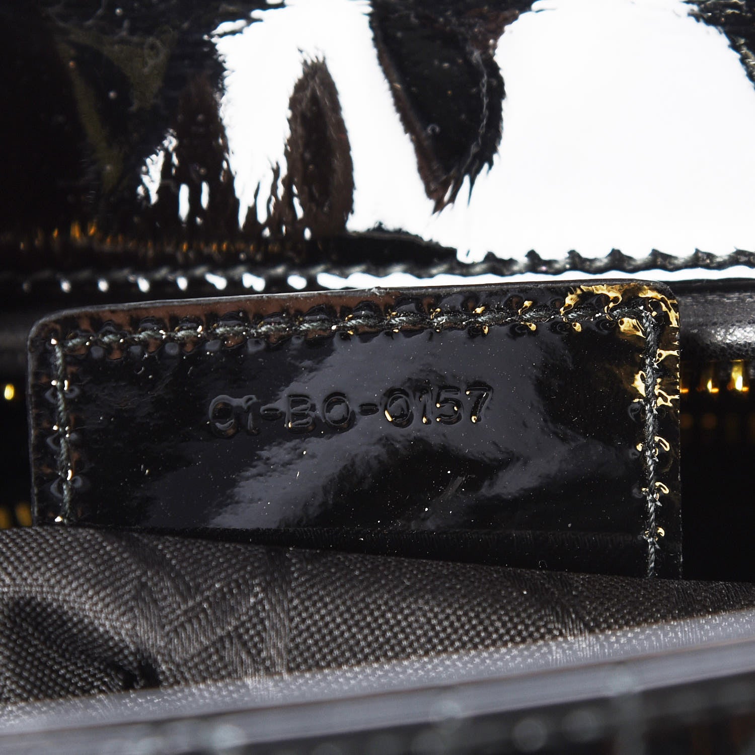 Christian Dior Patent Cannage Large Lady Dior Black 9 of 9