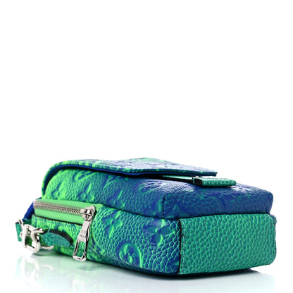Louis Vuitton Taurillon Illusion Double Phone Case Bleu Vert 4 of 8