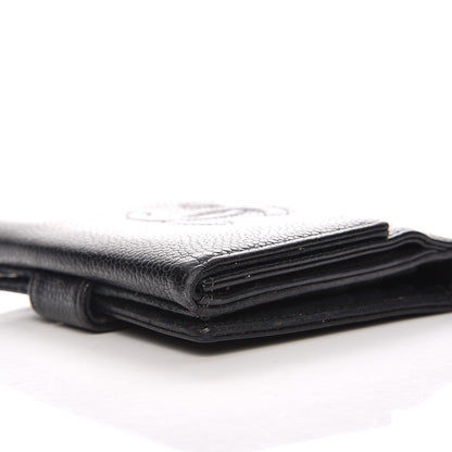 Chanel Caviar Timeless CC Compact French Wallet Black 15 of 16