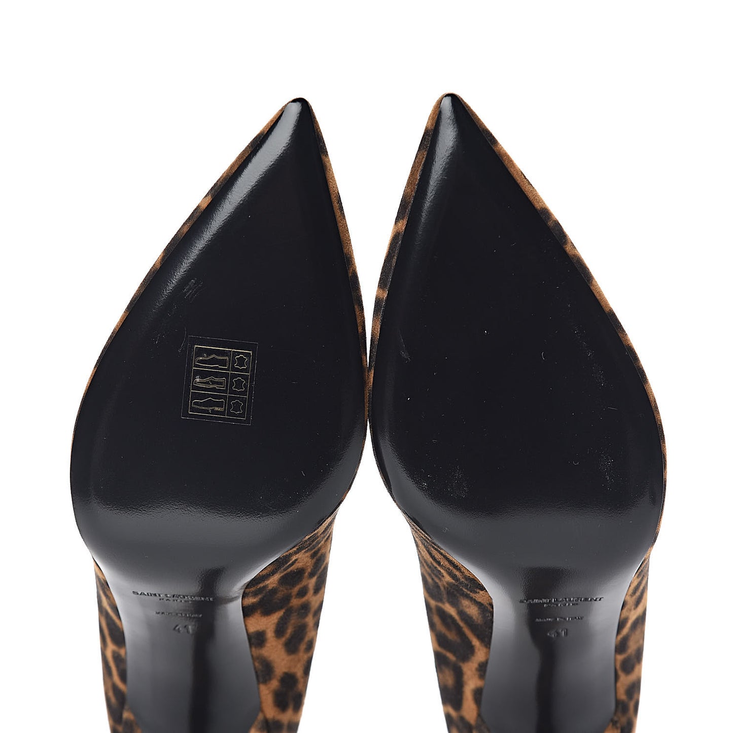 Suede Leopard Printed Anja Pumps 41 Natural Coffee