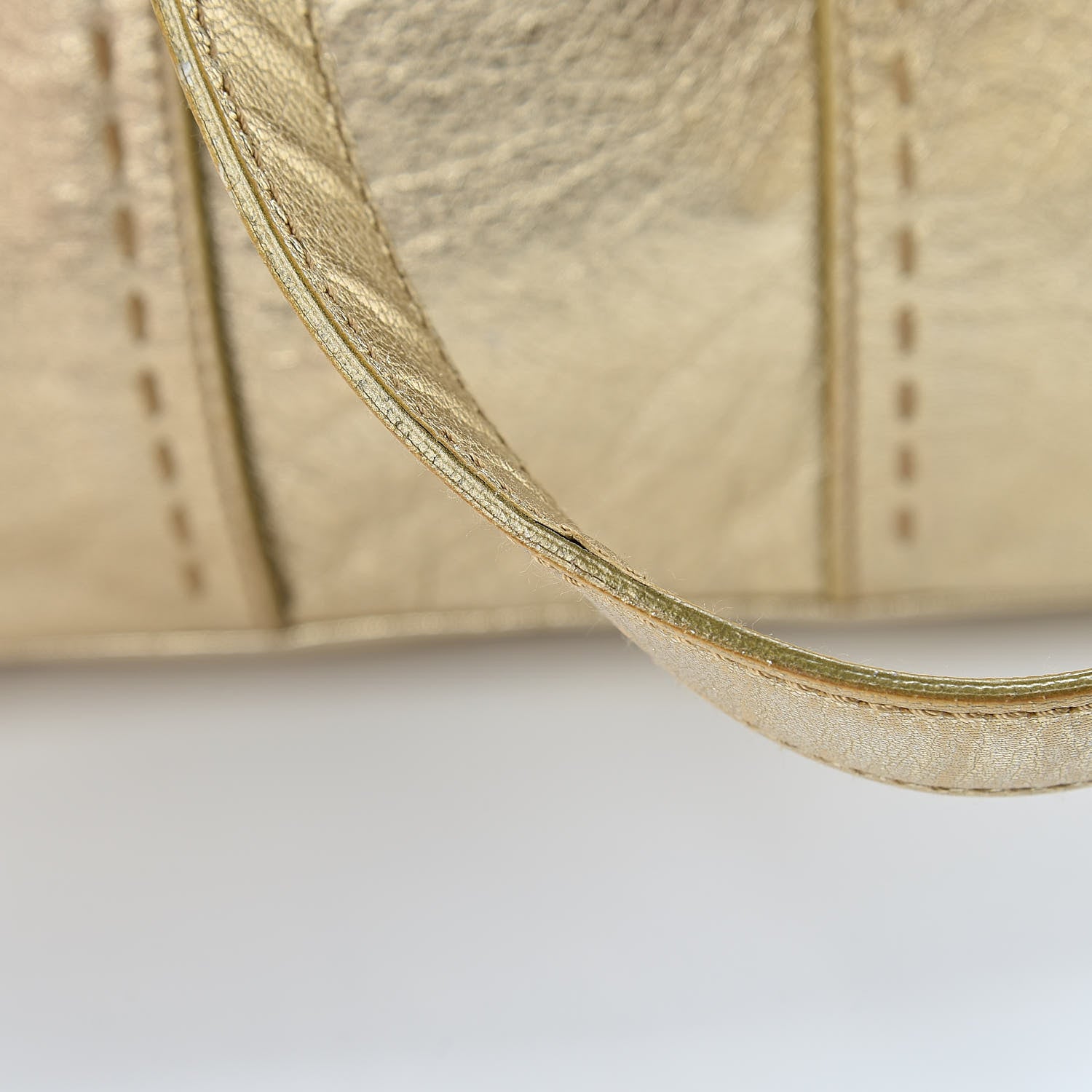 Saint Laurent Metallic Calfskin Medium Muse Gold 16 of 19
