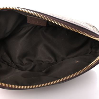 Gucci GG Supreme Monogram Textured Calfskin Web Large Ophidia Cosmetic Case Beige Ebony New Acero 5 of 13