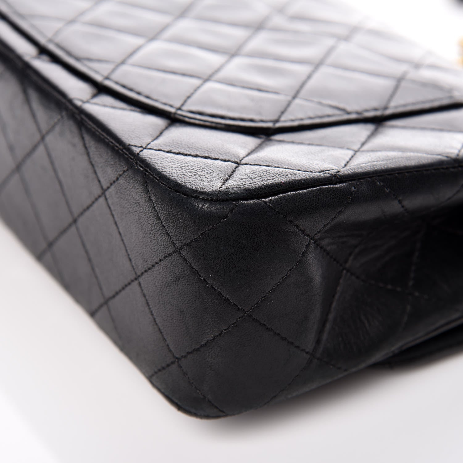 Chanel Lambskin Quilted Small Double Flap Black 14 of 15