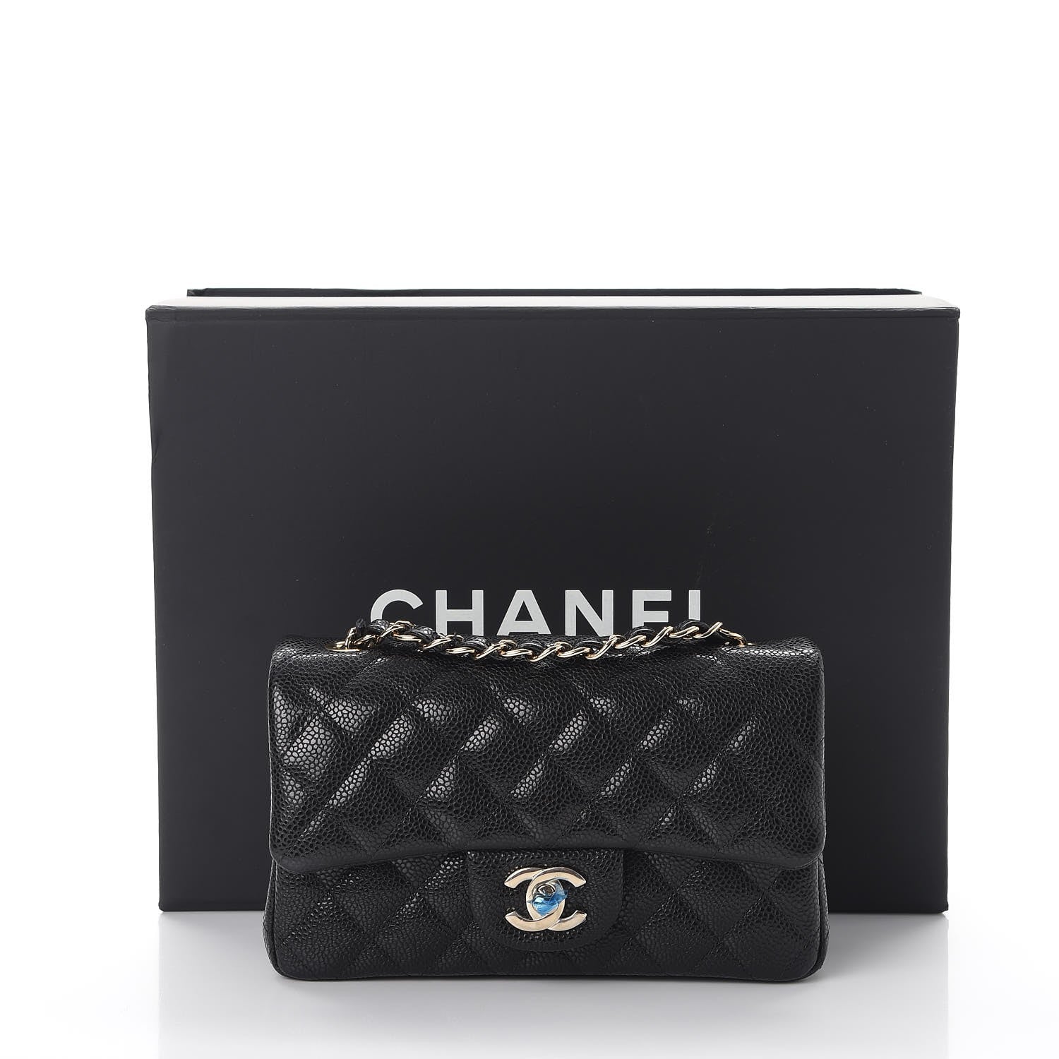 Chanel Caviar Quilted Mini Rectangular Flap Black 8 of 8