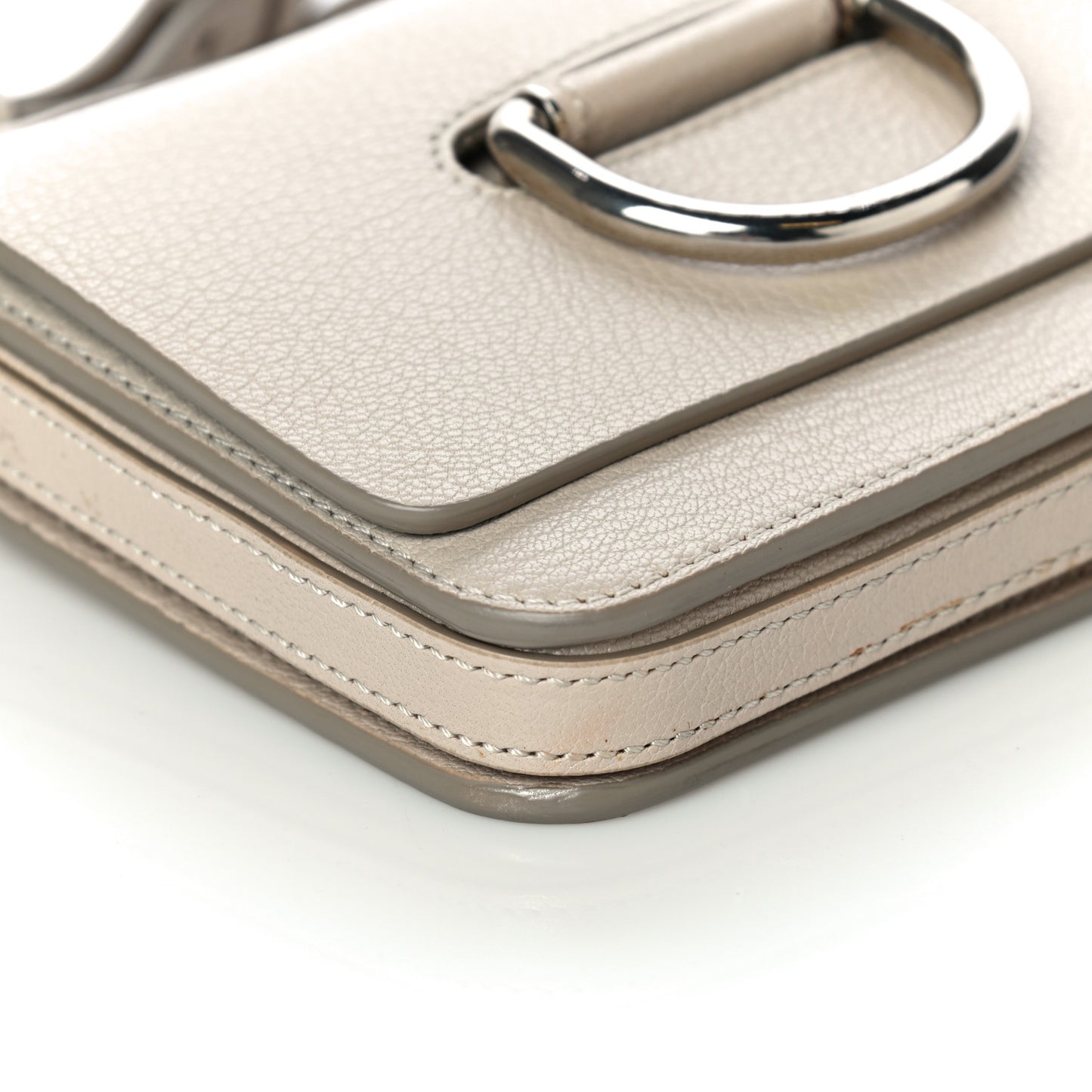 Goatskin Mini D-Ring Bag Beige