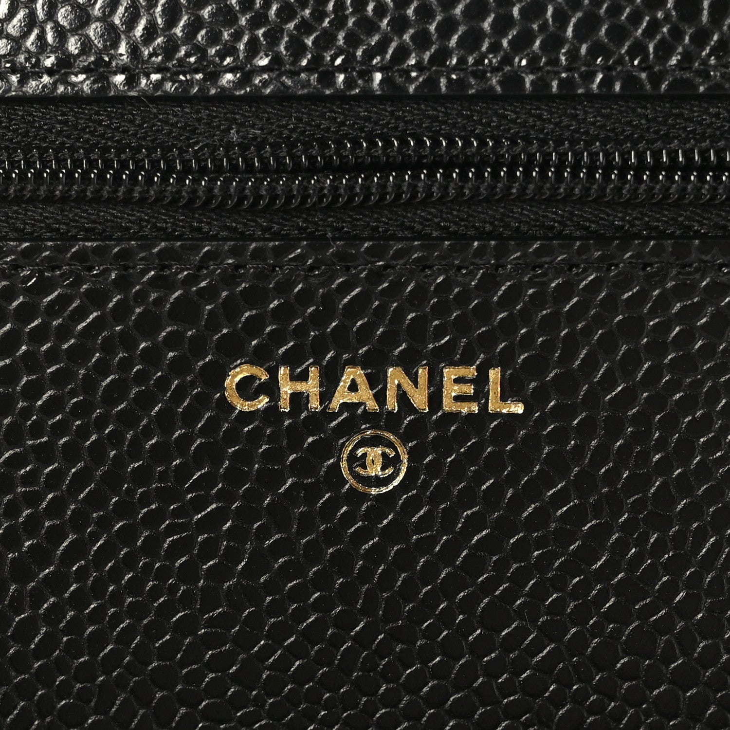 Chanel Lambskin Quilted Wallet On Chain WOC Black 6 of 10