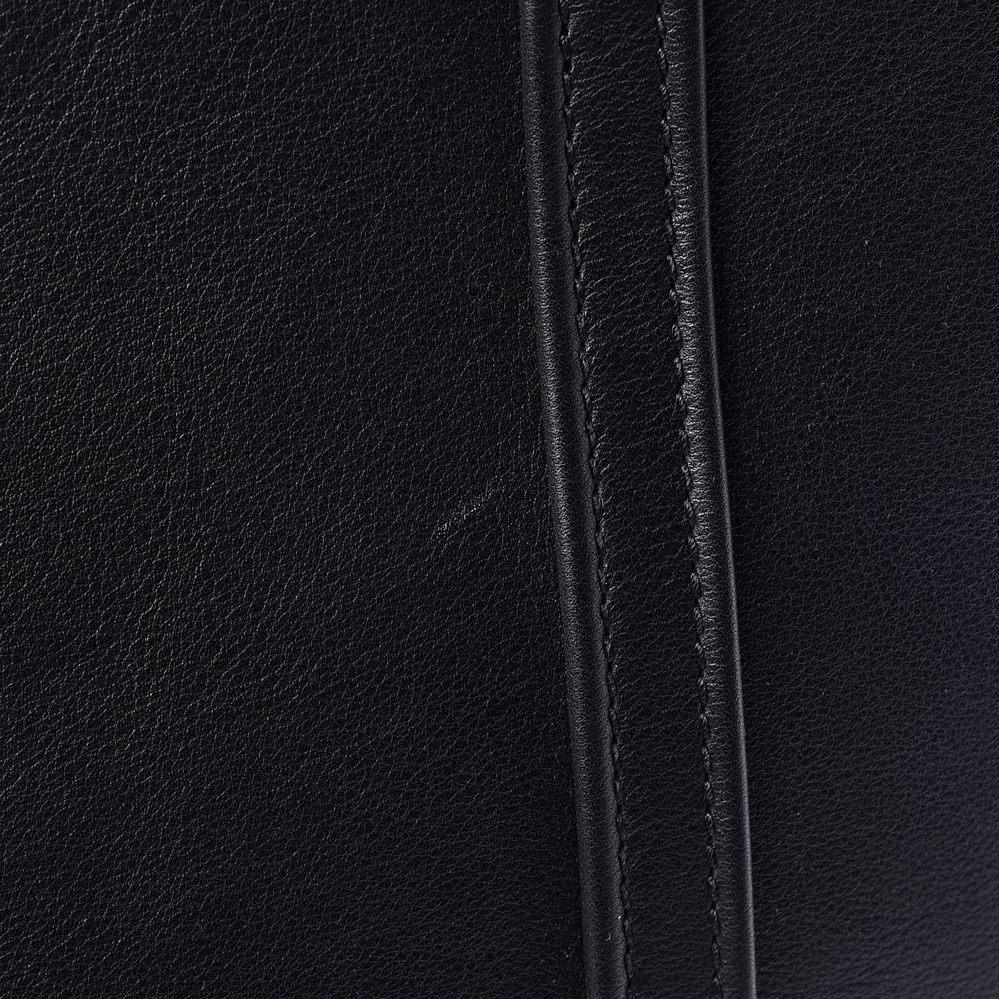 Calfskin Large Laundry Cabas Tote Black