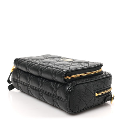 Christian Dior Supple Calfskin Caro Double Pouch Black 8 of 8