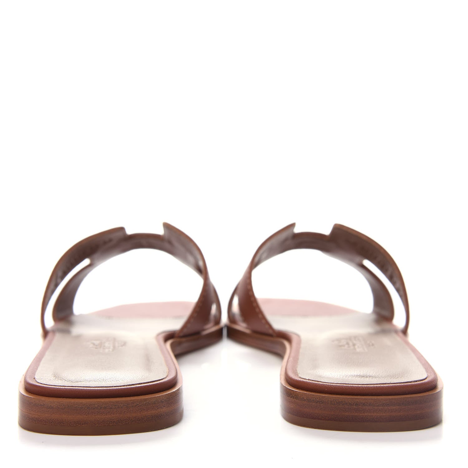 Hermes Box Calfskin Oran Sandals 37 Gold 7 of 11