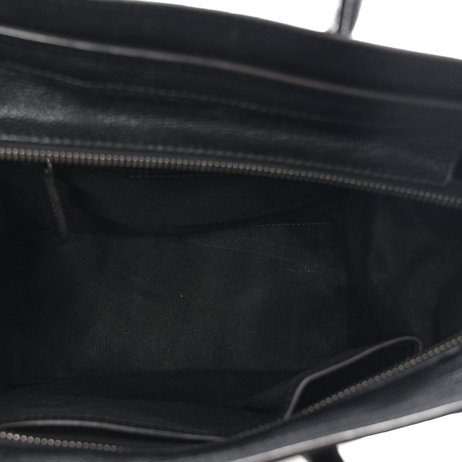 Celine Drummed Calfskin Micro Luggage Black Black 5 of 11