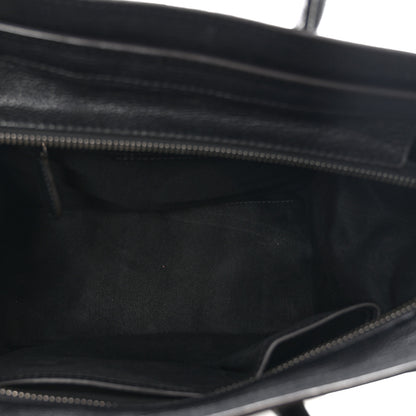 Celine Drummed Calfskin Micro Luggage Black Black 5 of 11