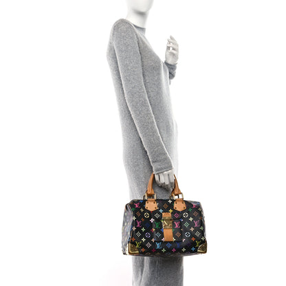 Louis Vuitton Monogram Multicolor Speedy 30 Black 2 of 10