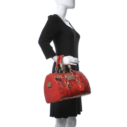 Versace Patent Couture Snap Out Of It Bag Red 2 of 13