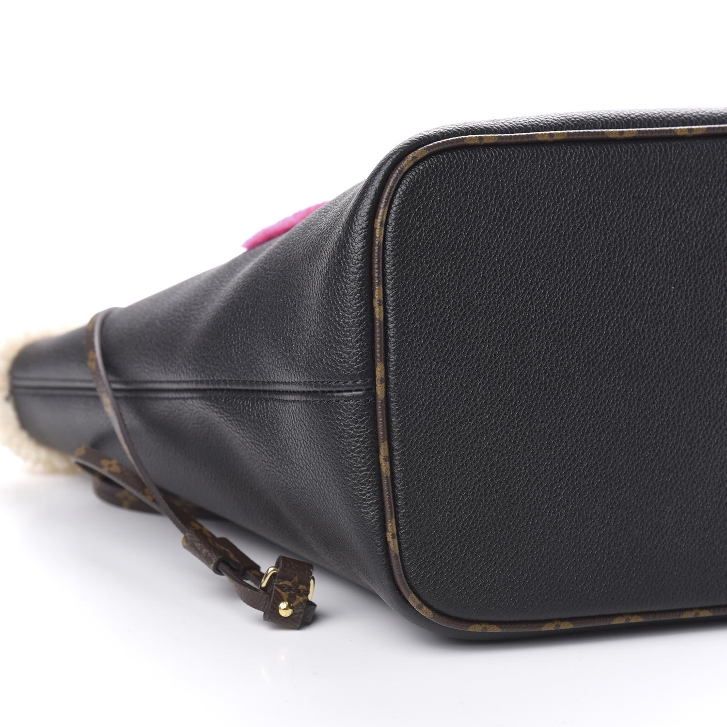 Louis Vuitton Calfskin Monogram Teddy Neverfull MM Black 8 of 10