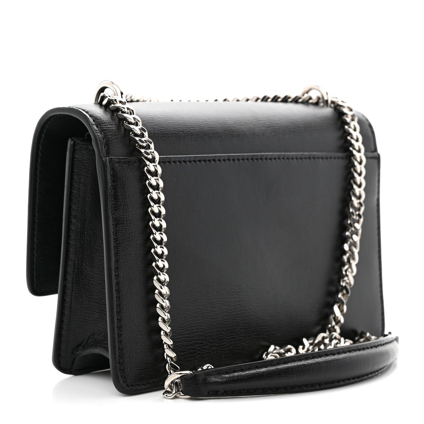 Calfskin Monogram Sunset Chain Wallet Black