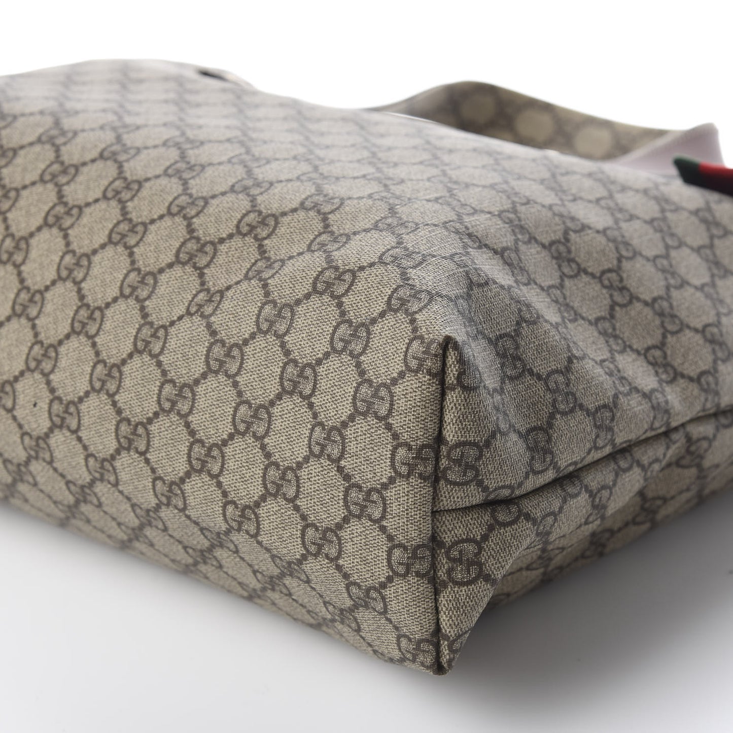 GG Plus Monogram Medium Signature Web Loop Tote Brown