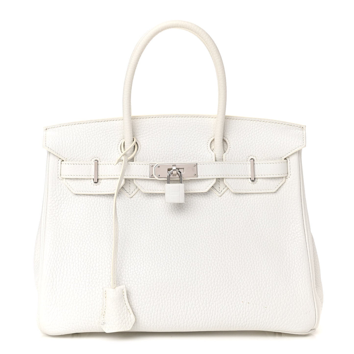 Taurillon Clemence Birkin 30 White