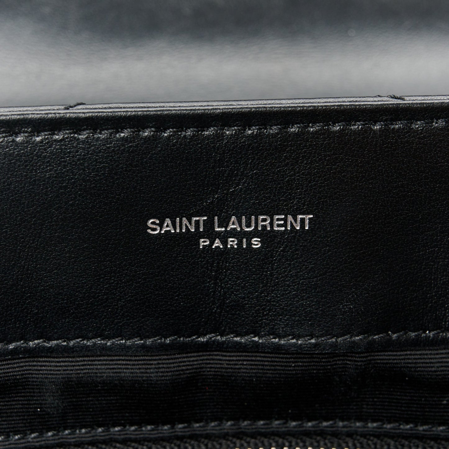 Calfskin Y Quilted Monogram Medium Loulou Chain Satchel Black