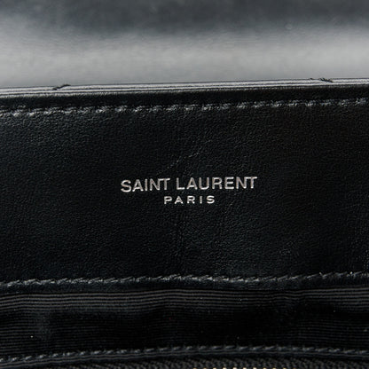Saint Laurent Calfskin Y Quilted Monogram Medium Loulou Chain Satchel Black 6 of 11