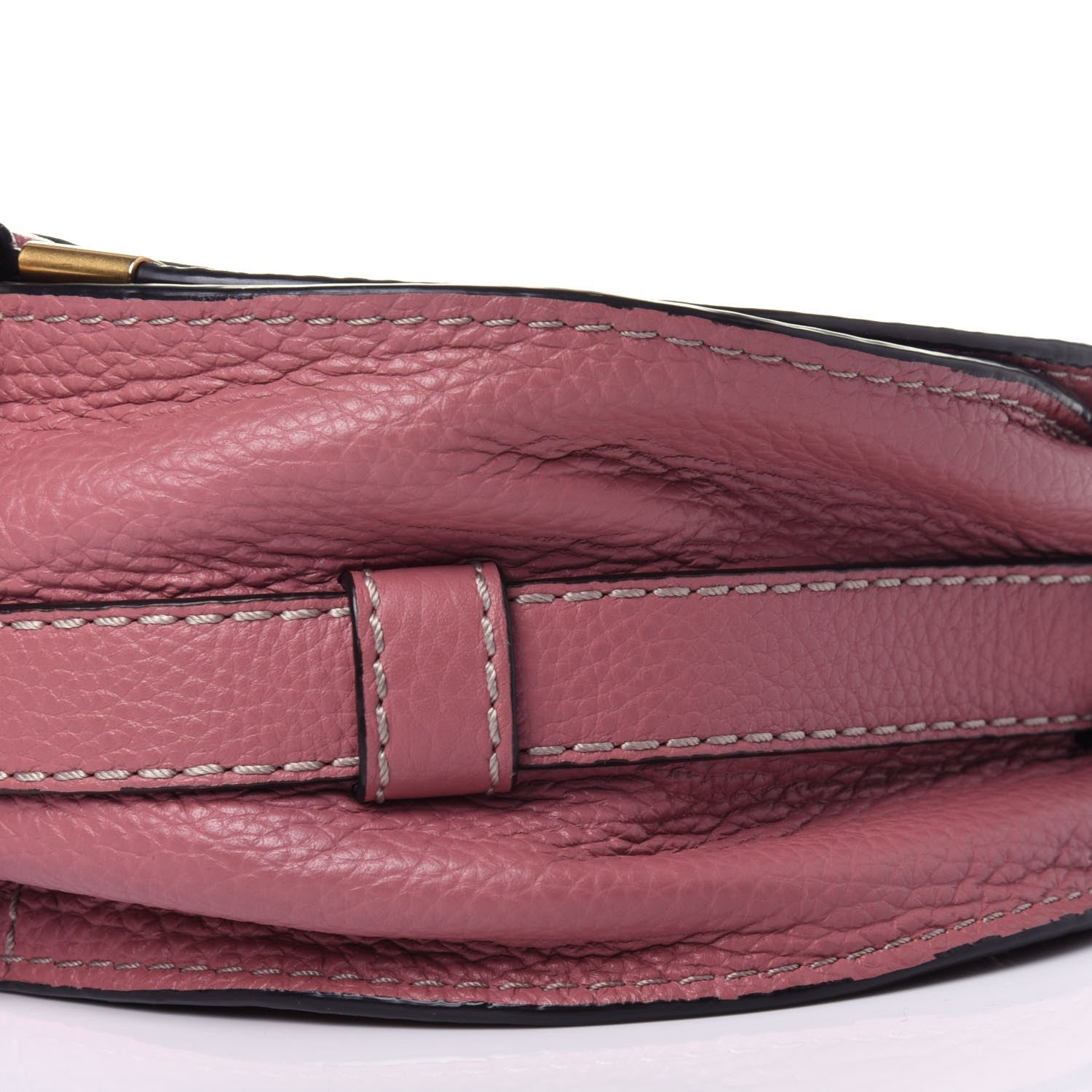 Chloe Calfskin Mini Marcie Round Crossbody Bag Rusty Pink 9 of 11