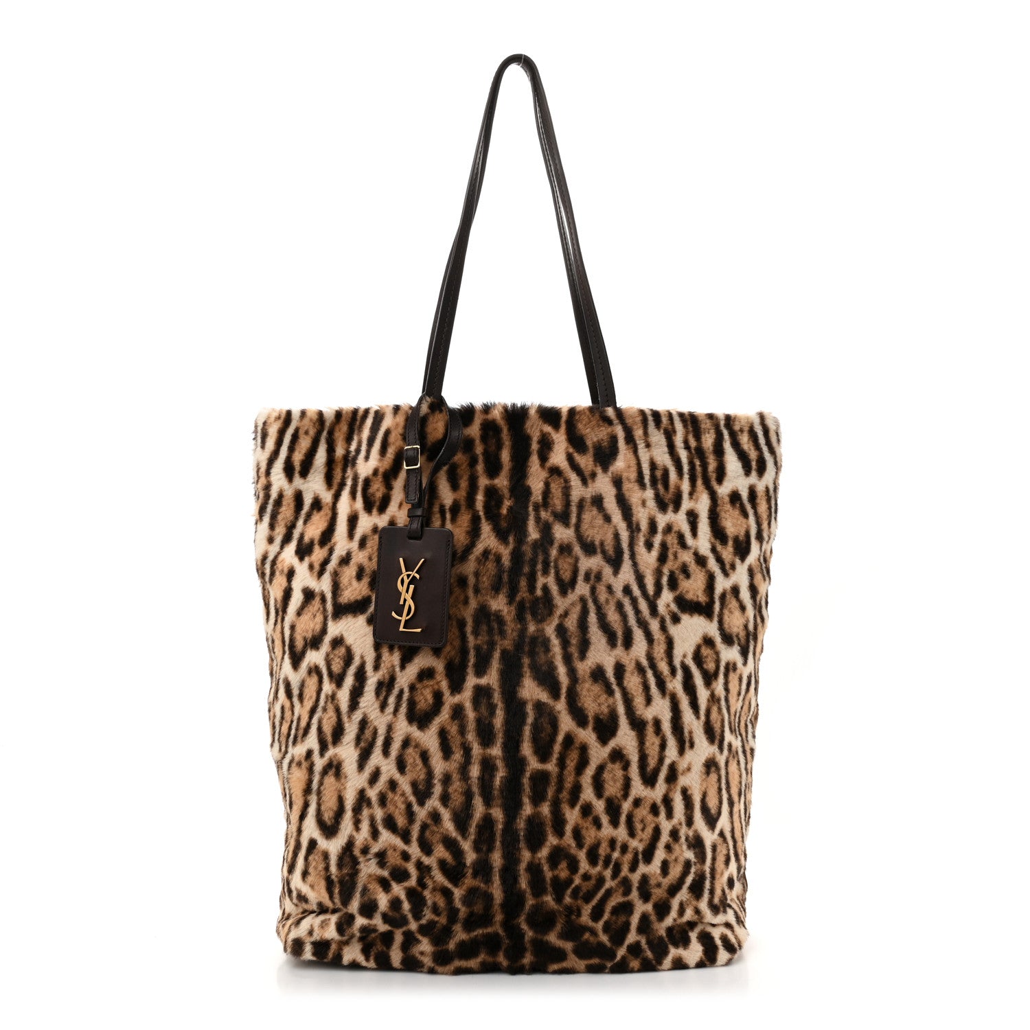 Saint Laurent Leopard Calf Hair Tote 1 of 10