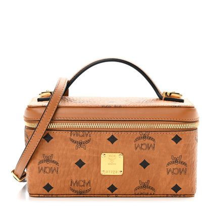 MCM Visetos Vanity Case Cognac 1 of 10