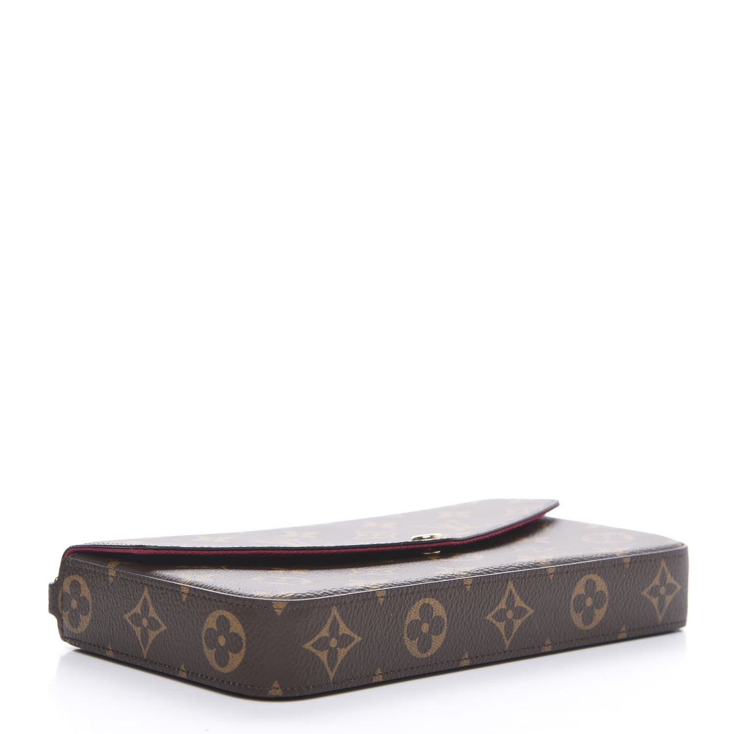 Louis Vuitton Monogram Pochette Felicie Chain Wallet Fuchsia 3 of 8