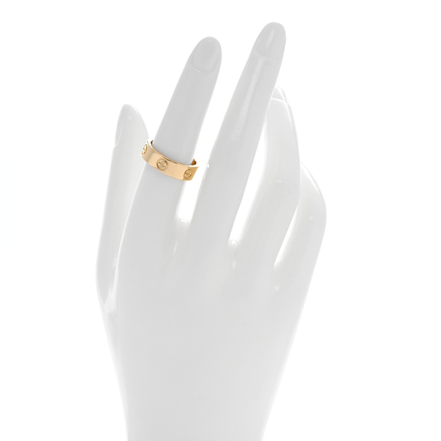 Cartier 18K Yellow Gold 5.5mm LOVE Ring 54 6.75 2 of 4
