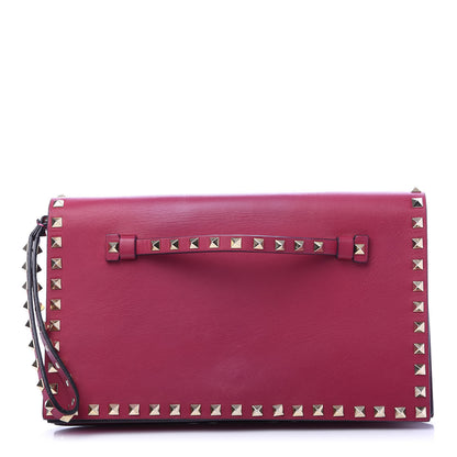 Valentino Garavani Nappa Rockstud Wristlet Clutch Cyclamin 1 of 11