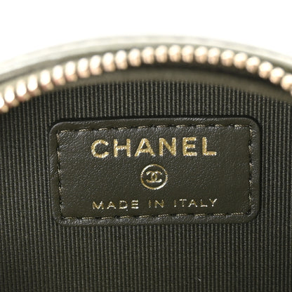 Chanel Lambskin Quilted Pillow Crush Round Clutch With Chain Green 6 of 10