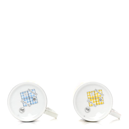 Hermes Porcelain Promenade Au Faubourg Mug Set of 2 4 of 11
