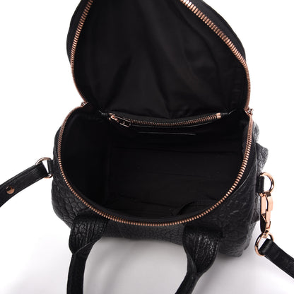 Alexander Wang Pebbled Lambskin Rockie Black Rose Gold Hardware 5 of 8
