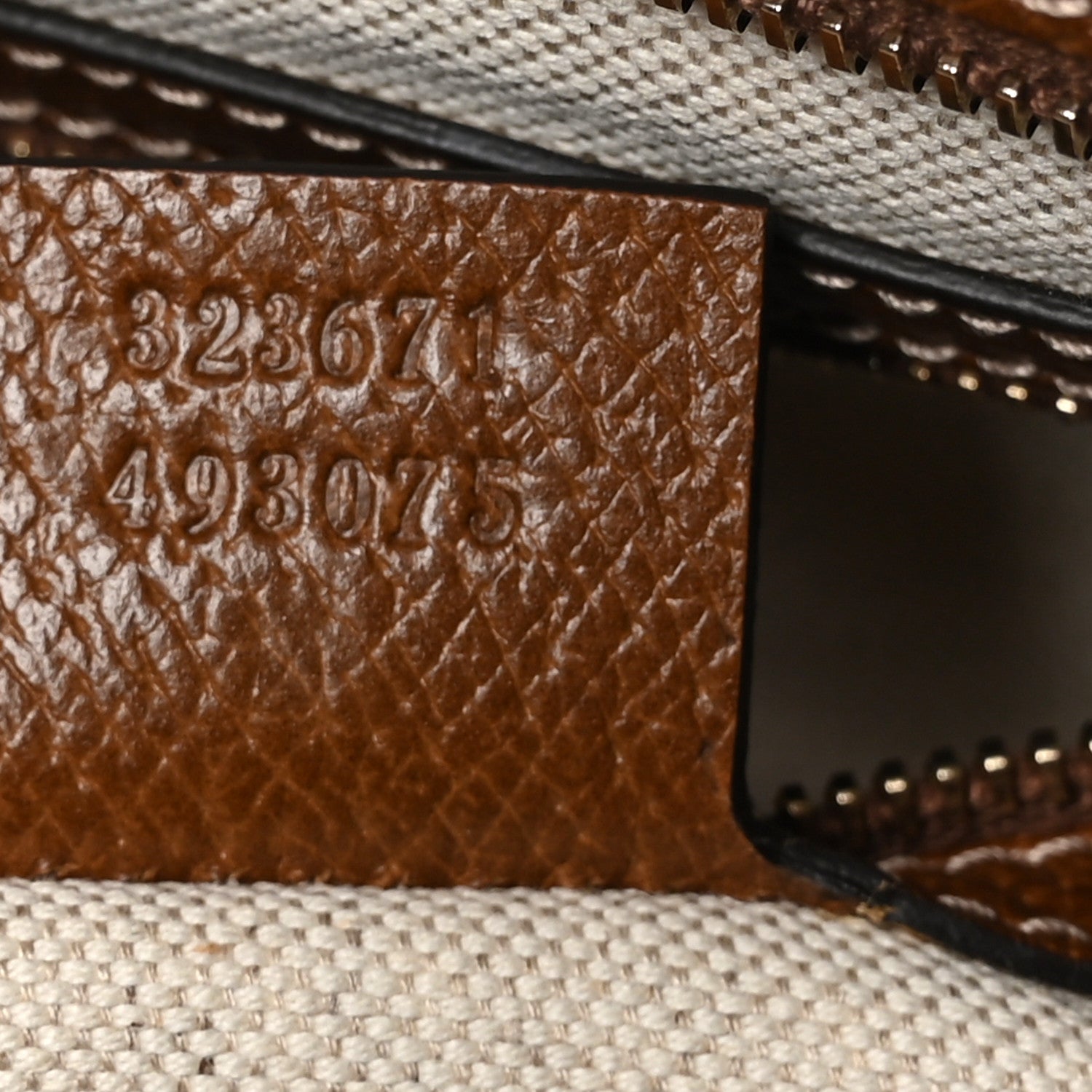 Gucci Monogram Medium Bree Zippered Tote Beige Tabacco 7 of 10