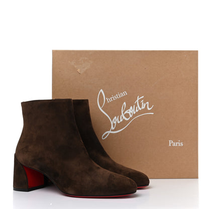 Christian Louboutin Veau Velours Turela 55 Ankle Boots 37.5 Ecureuil 8 of 8
