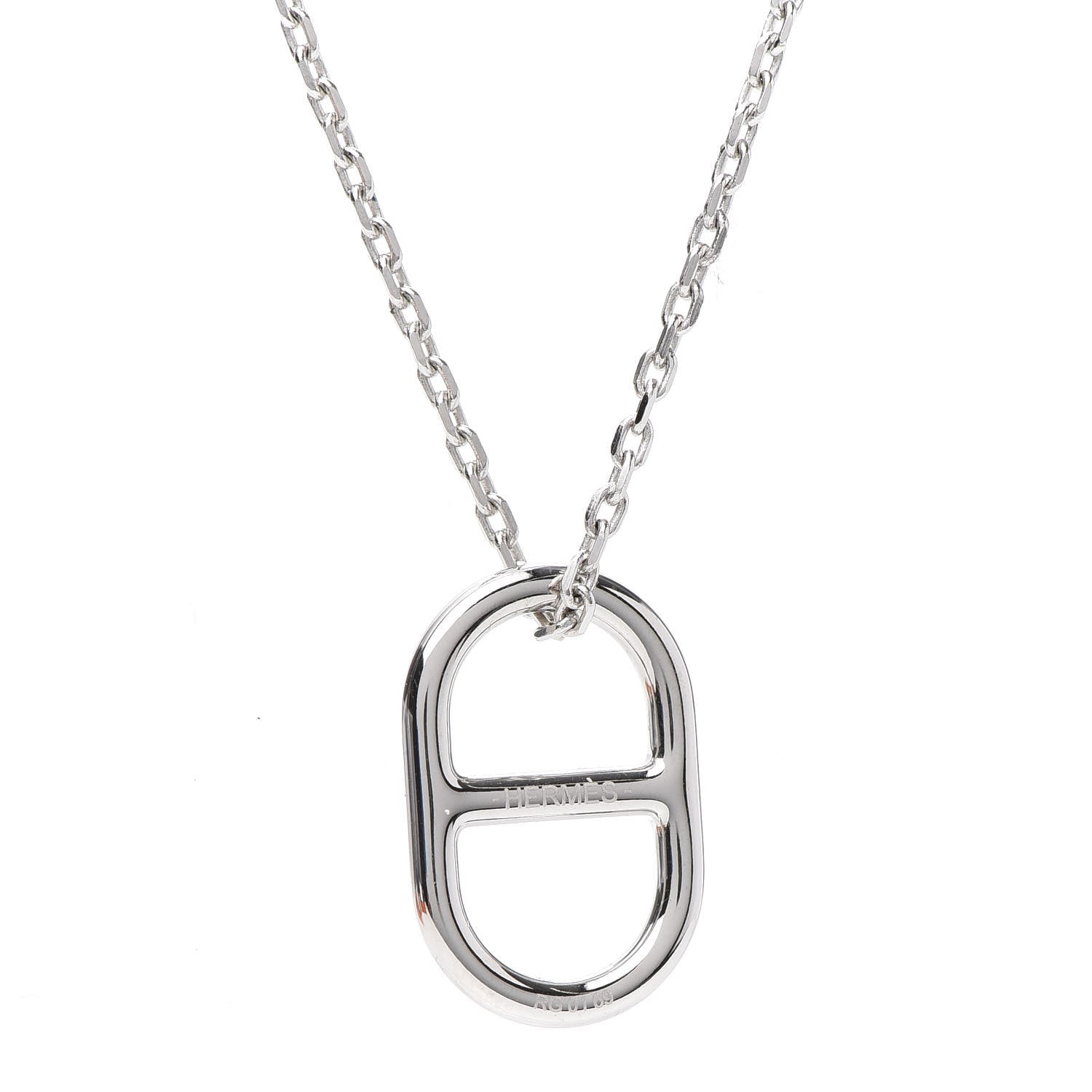 Hermes Swift O'Maillon Pendant Necklace Nata 5 of 8