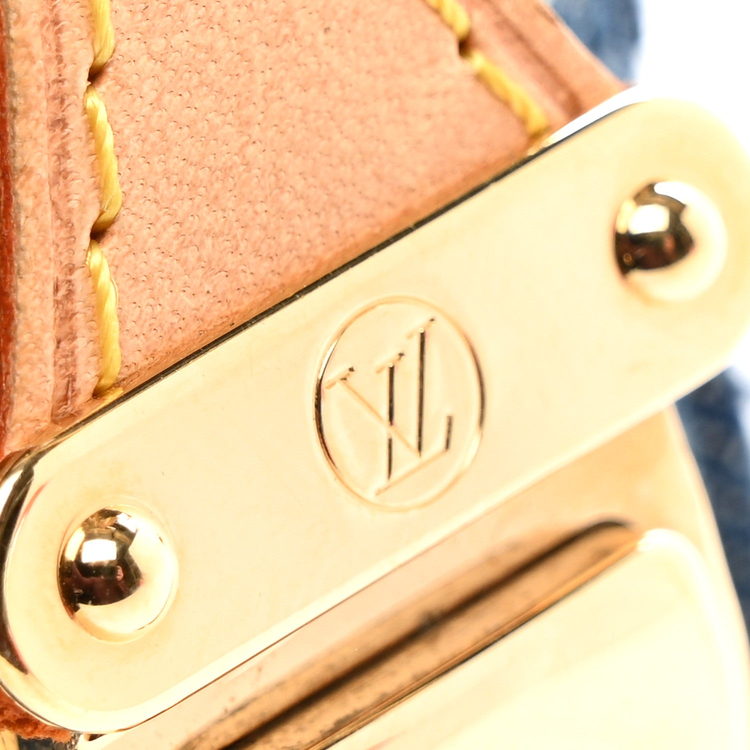 Louis Vuitton Monogram Denim Pochette Speedy PM Key Holder Blue 6 of 6