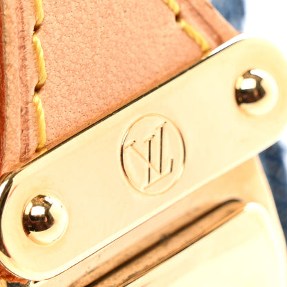 Louis Vuitton Monogram Denim Pochette Speedy PM Key Holder Blue 6 of 6