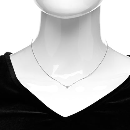 Cartier 18K White Gold Diamond SM D'Amour Pendant Necklace 2 of 5