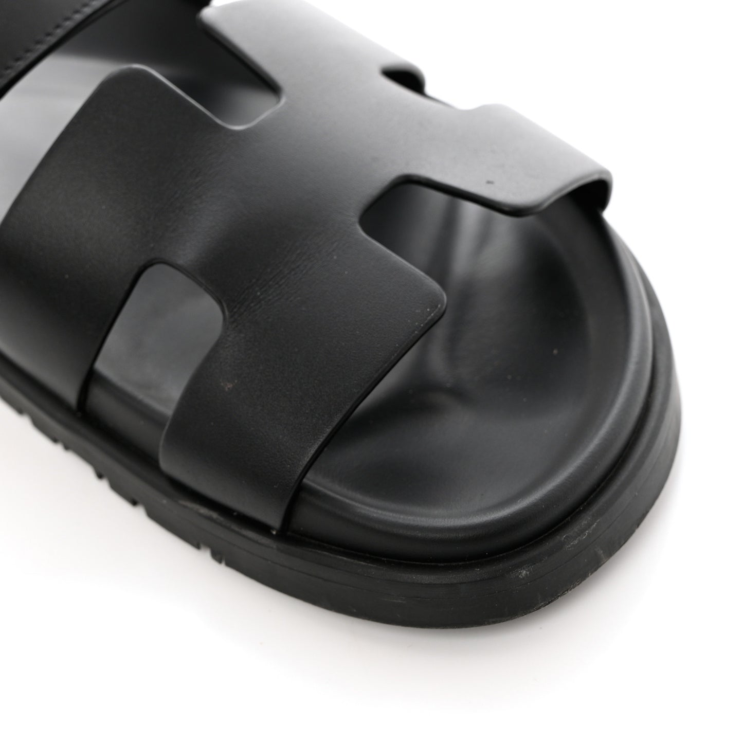 Calfskin Womens Chypre Sandals 39.5 Black