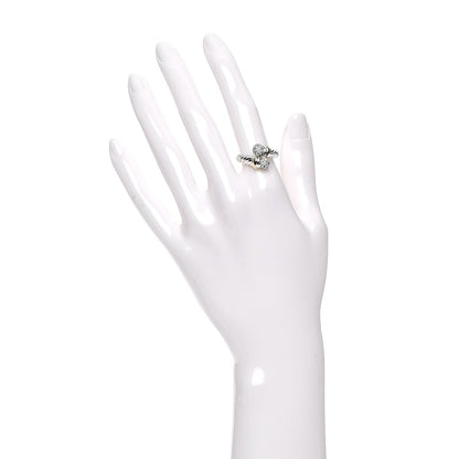 David Yurman Sterling Silver 18K Yellow Gold Diamond Cable Ring 54 7 2 of 7