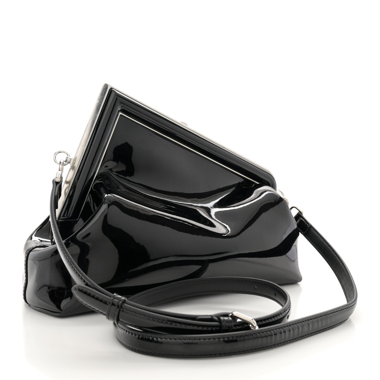 Fendi Patent Midi Fendi First Black 3 of 10