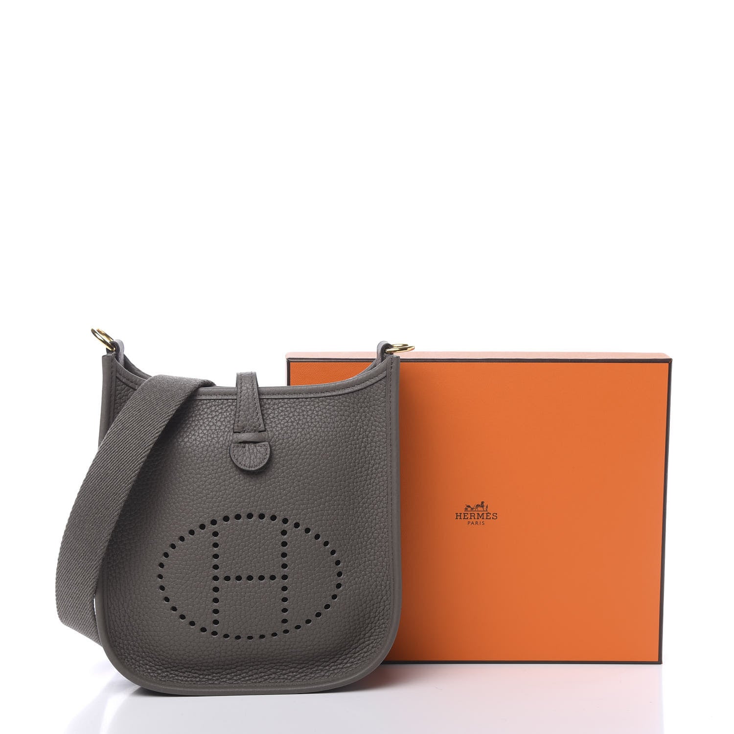 Hermes Taurillon Clemence Evelyne TPM Etain 11 of 11